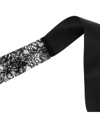 COQUETTE CHIC DESIRE - MASQUE EN DENTELLE NOIRE AVEC RUBAN