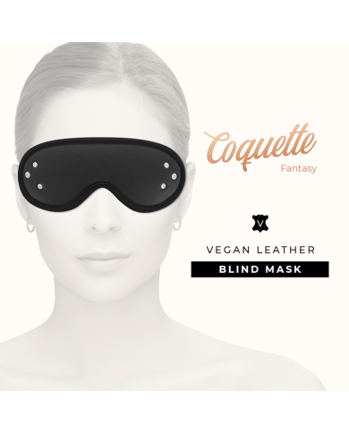 COQUETTE CHIC DESIRE - MASQUE FANTASY EN CUIR VÉGAN AVEC DOUBLURE EN NÉOPRÈNE