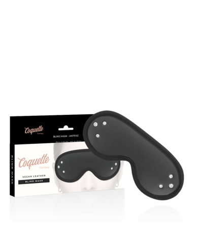 COQUETTE CHIC DESIRE - MASQUE FANTASY EN CUIR VÉGAN AVEC DOUBLURE EN NÉOPRÈNE