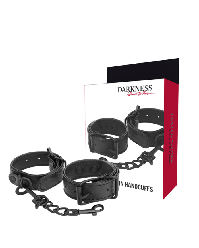 DARKNESS - MENOTTES TEXTURÉES LARGES ET MINCE