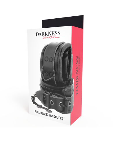 DARKNESS - APPUI-POIGNETS EN CUIR NOIR