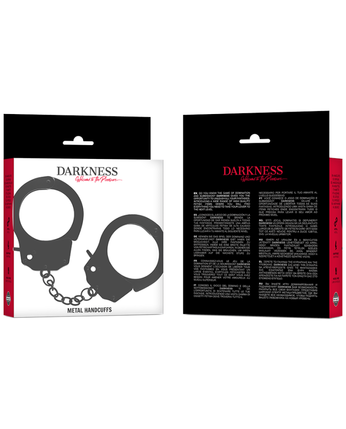 DARKNESS - MENOTTES EN MÉTAL POUR MAINS NOIRES