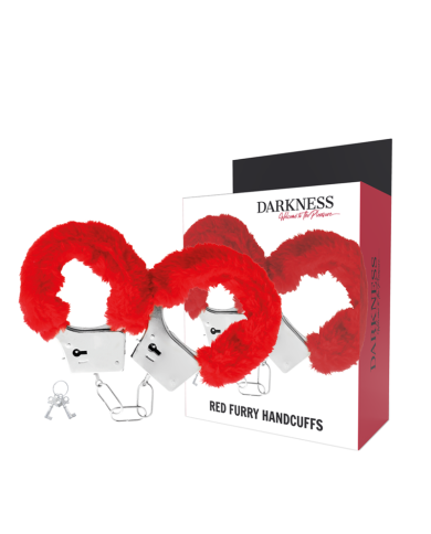 DARKNESS - MENOTTES PLEASURE FURRY ROUGE