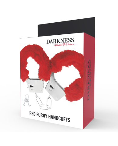DARKNESS - MENOTTES PLEASURE FURRY ROUGE