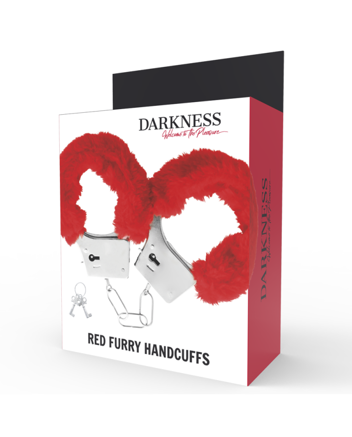 DARKNESS - MENOTTES PLEASURE FURRY ROUGE