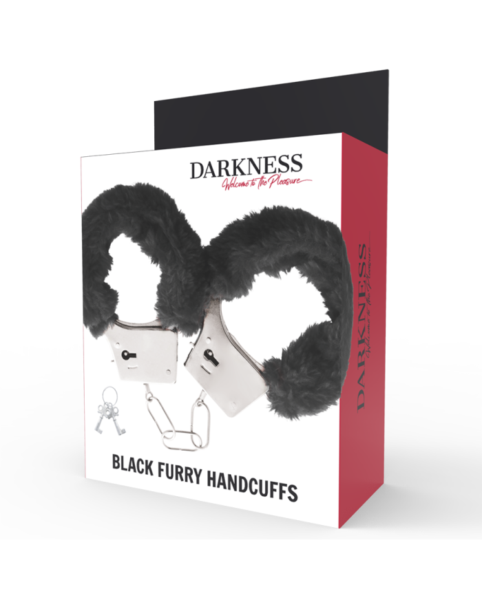 DARKNESS - MENOTTES PLEASURE FURRY NOIRES