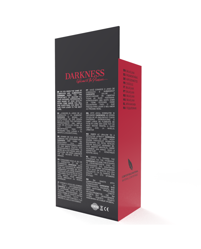 DARKNESS - MASQUE DE SOUMISSION NOIR
