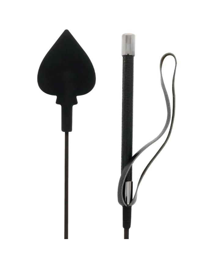 DARKNESS - CRAVACHE EN SILICONE NOIR