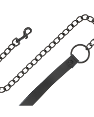 DARKNESS - COLLIER COMPLET NOIR AVEC LAISSE
