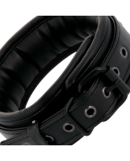 DARKNESS - COLLIER COMPLET NOIR AVEC LAISSE