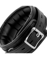 DARKNESS - COLLIER DOUX NOIR AVEC LAISSE EN CUIR