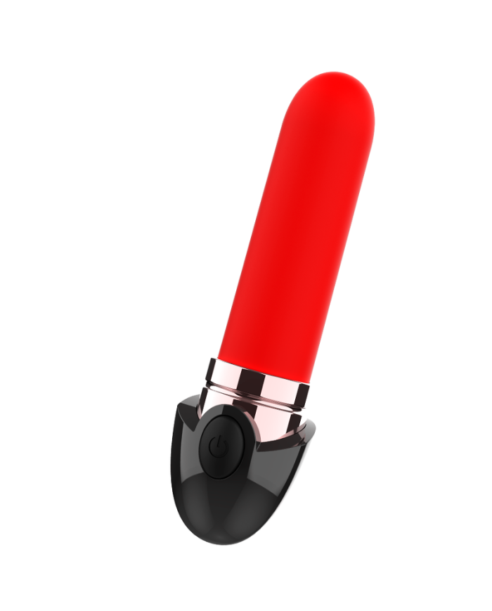 COQUETTE CHIC DESIRE - VIBRATEUR RECHARGEABLE ROUGE A LÈVRES NOIR/ OR