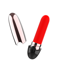 COQUETTE CHIC DESIRE - VIBRATEUR RECHARGEABLE ROUGE A LÈVRES NOIR/ OR