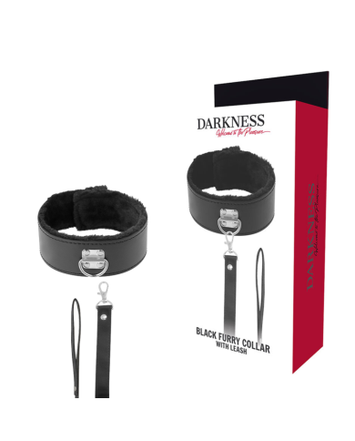 DARKNESS - COLLIER AVEC LAISSE TITANE