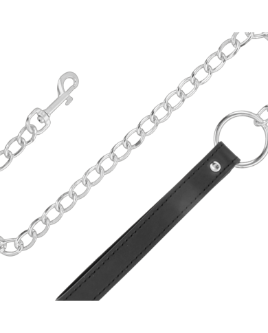 DARKNESS - COLLIER DE POSTURE CONFORTABLE AVEC CHAÎNE EN CUIR