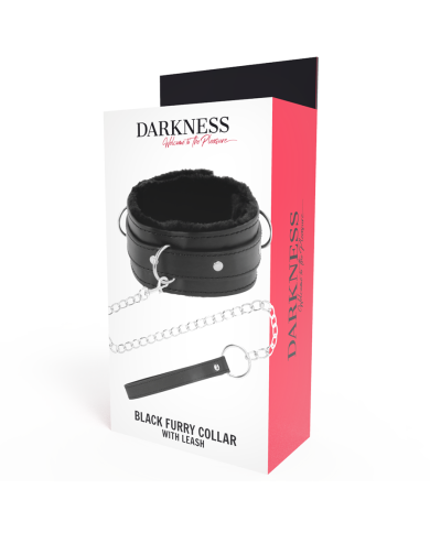 DARKNESS - COLLIER DE POSTURE CONFORTABLE AVEC CHAÎNE EN CUIR