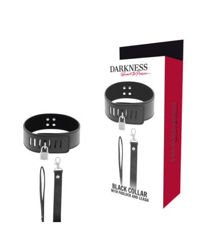 DARKNESS - COLLIER DE POSTURE VERROUILLABLE - NOIR