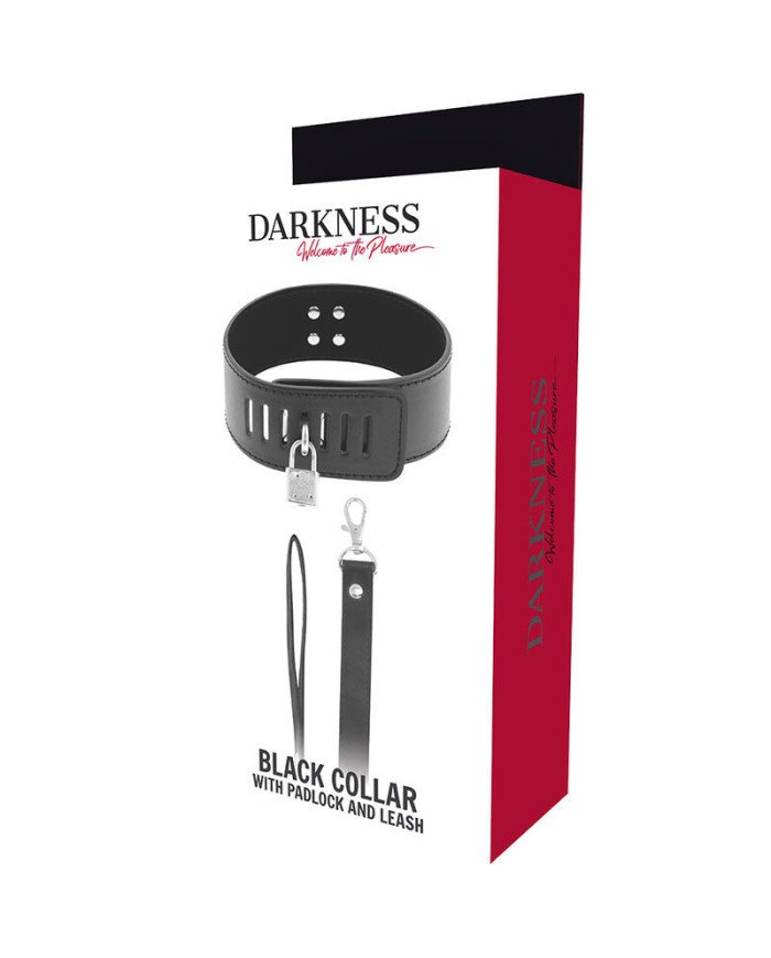 DARKNESS - COLLIER DE POSTURE VERROUILLABLE - NOIR