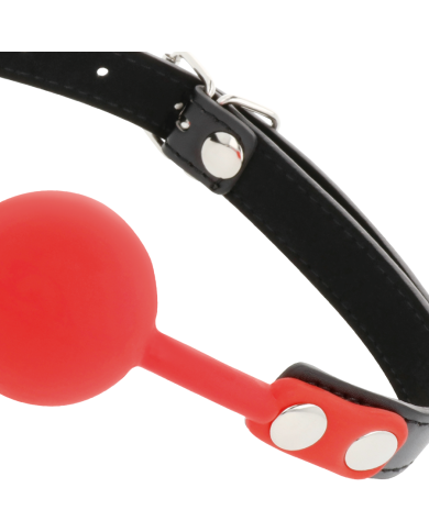 DARKNESS - BAILLON SILICONE GAG ROUGE