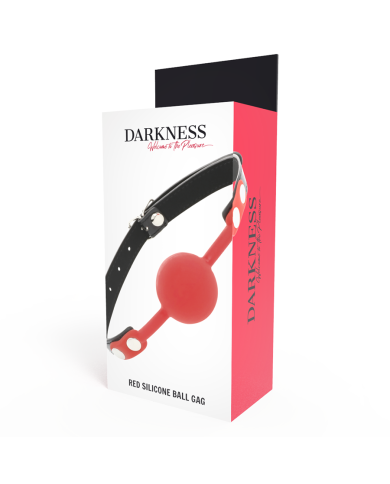 DARKNESS - BAILLON SILICONE GAG ROUGE