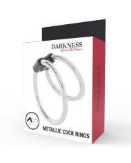 DARKNESS - ANNEAU PÉNIS DOUBLE EN MÉTAL