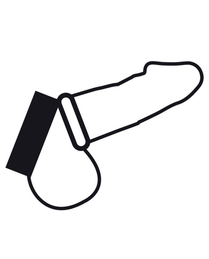 DARKNESS - ANNEAU MÉTALLIQUE POUR LE PÉNIS ET LES TESTICULES