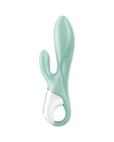 SATISFYER - AIR PUMP BUNNY 5+ APPLICATION GONFLABLE RABBIT VIBRATEUR VERT
