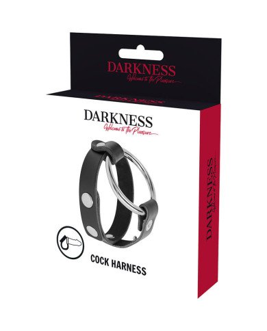 DARKNESS - ANNEAU DE BITE ET TESTICULE BDSM