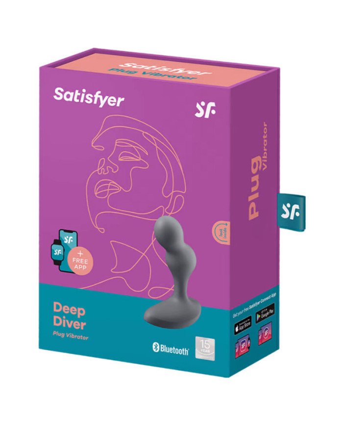 SATISFYER - APPLICATION DE PLUG VIBRANT DEEP DIVER