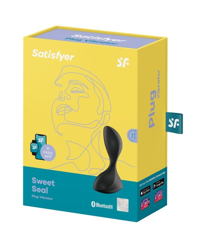 SATISFYER - APPLICATION DE PLUG VIBRANT SWEET SEAL NOIR