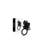 COQUETTE CHIC DESIRE - COCKRING PAPILLON AVEC VIBRATEUR NOIR / OR