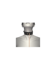 COQUETTE CHIC DESIRE - COLLIER FANTAISIE EN CUIR VÉGAN AVEC BRACELET ET DOUBLURE EN NÉOPRÈNE