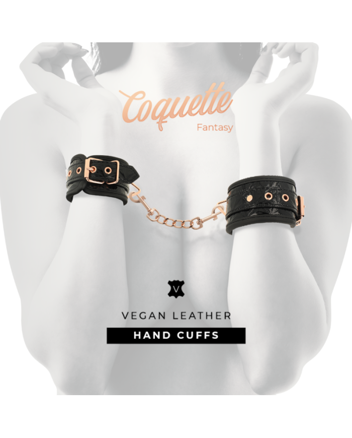 COQUETTE CHIC DESIRE - MENOTTES ÉDITION NOIRE AVEC DOUBLURE EN NÉOPRÈNE