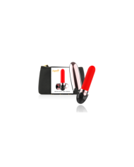 COQUETTE CHIC DESIRE - VIBRATEUR RECHARGEABLE ROUGE A LÈVRES NOIR/ OR