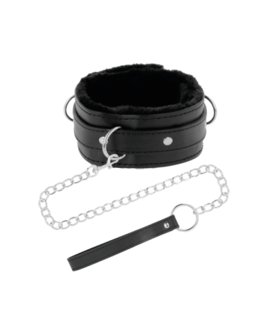 DARKNESS - COLLIER DE POSTURE CONFORTABLE AVEC CHAÎNE EN CUIR