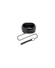 DARKNESS - COLLIER COMPLET NOIR AVEC LAISSE