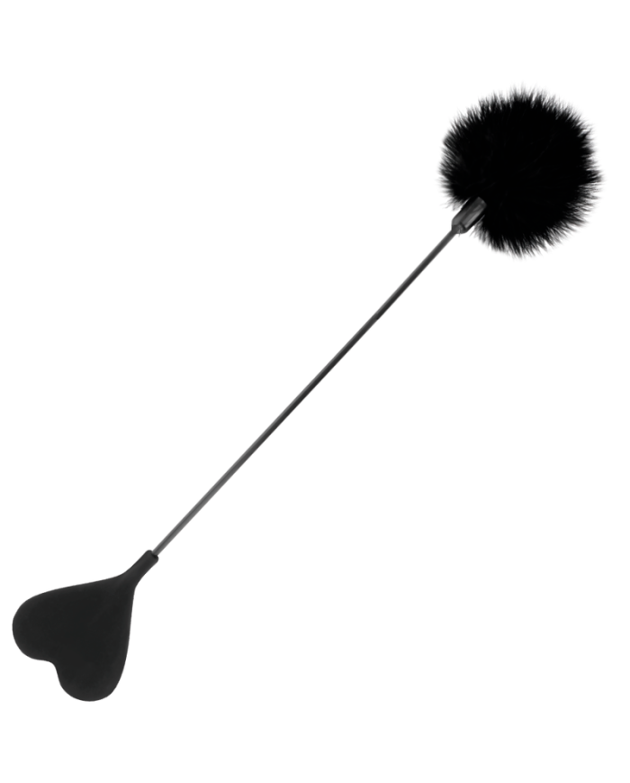 DARKNESS - FOUET PLUME DAMOUR NOIR 40 CM