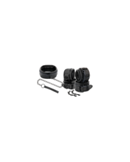 DARKNESS - CUIR ET MENOTTES NOIR