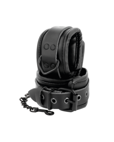 DARKNESS - APPUI-POIGNETS EN CUIR NOIR