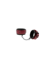 FETISH SUBMISSIVE DARK ROOM - MENOTTES DE CHEVILLE EN CUIR VÉGAN AVEC DOUBLURE EN NÉOPRÈNE