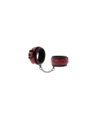 FETISH SUBMISSIVE DARK ROOM - MENOTTES EN CUIR VÉGAN AVEC DOUBLURE EN NÉOPRÈNE